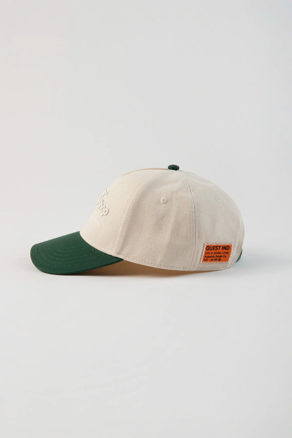 GORRA BEISBOLERA COLOR IVORY