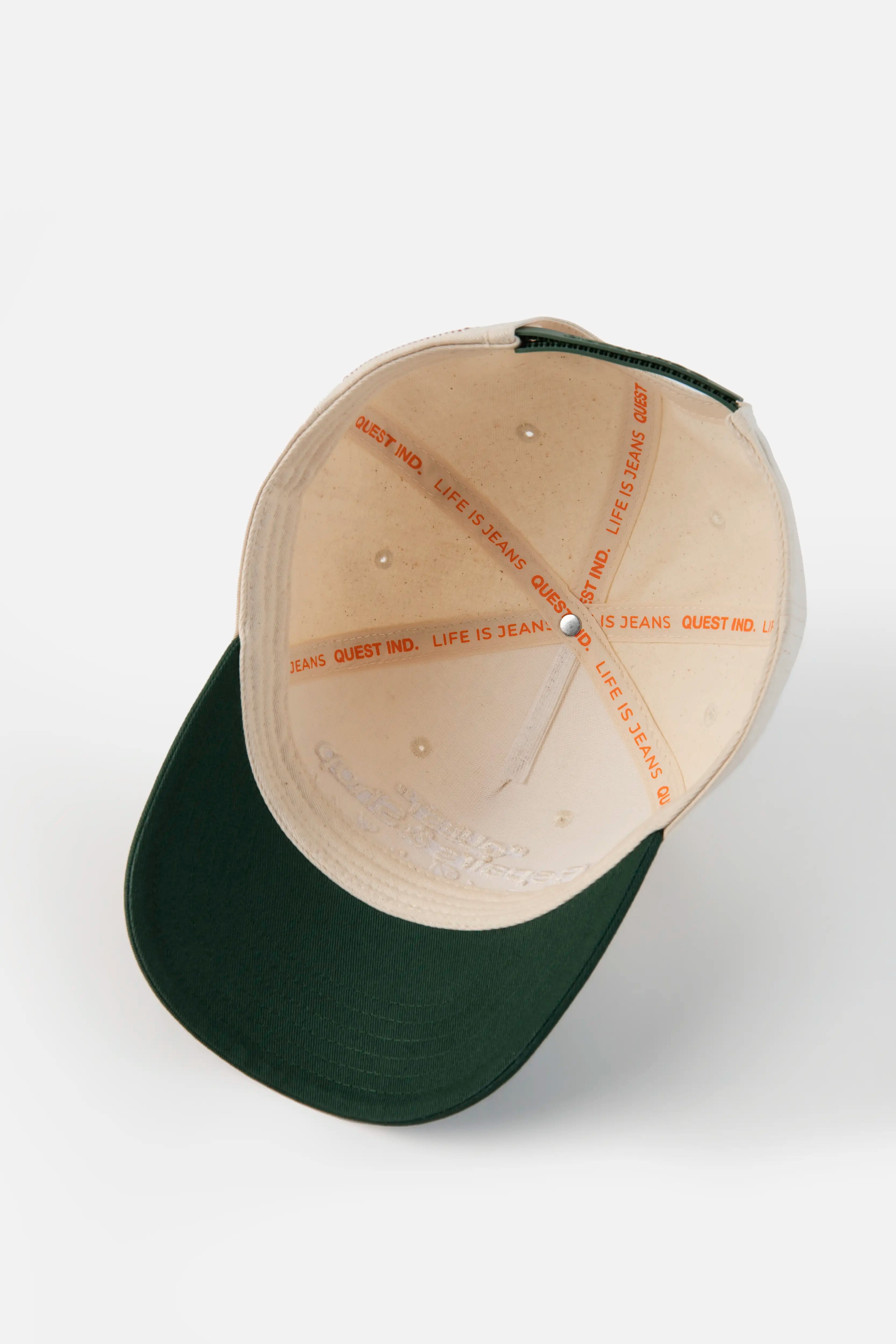 GORRA BEISBOLERA COLOR IVORY