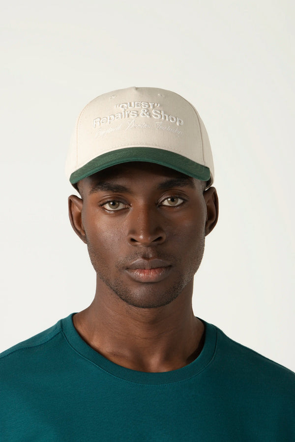 GORRA BEISBOLERA COLOR IVORY
