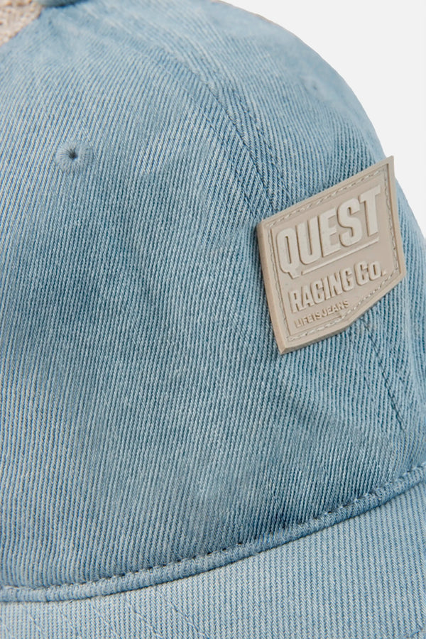 GORRA CAMIONERA COLOR AZUL MEDIO