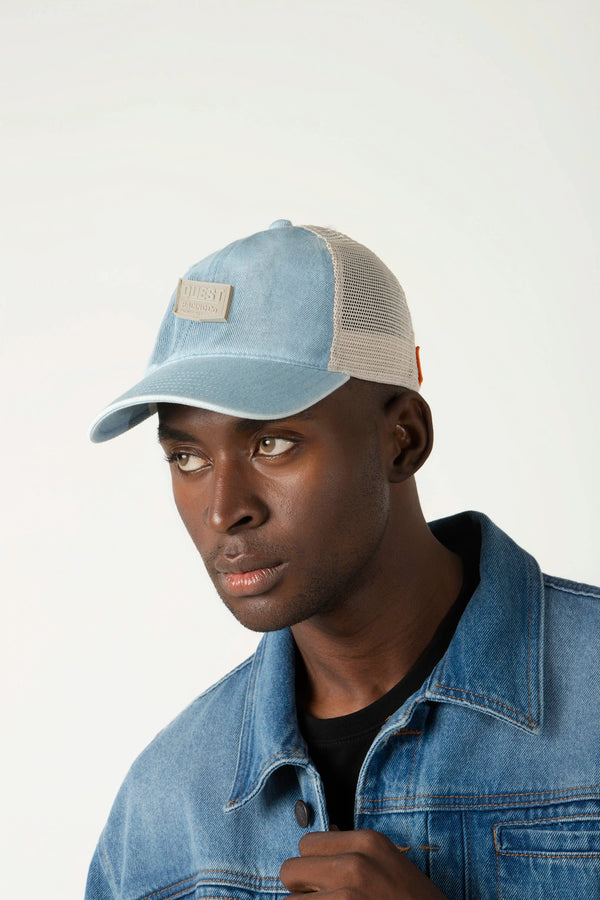 GORRA CAMIONERA COLOR AZUL MEDIO