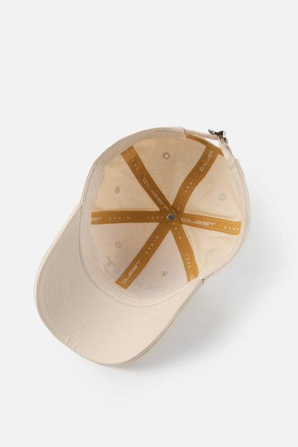 GORRA BEISBOLERA COLOR IVORY