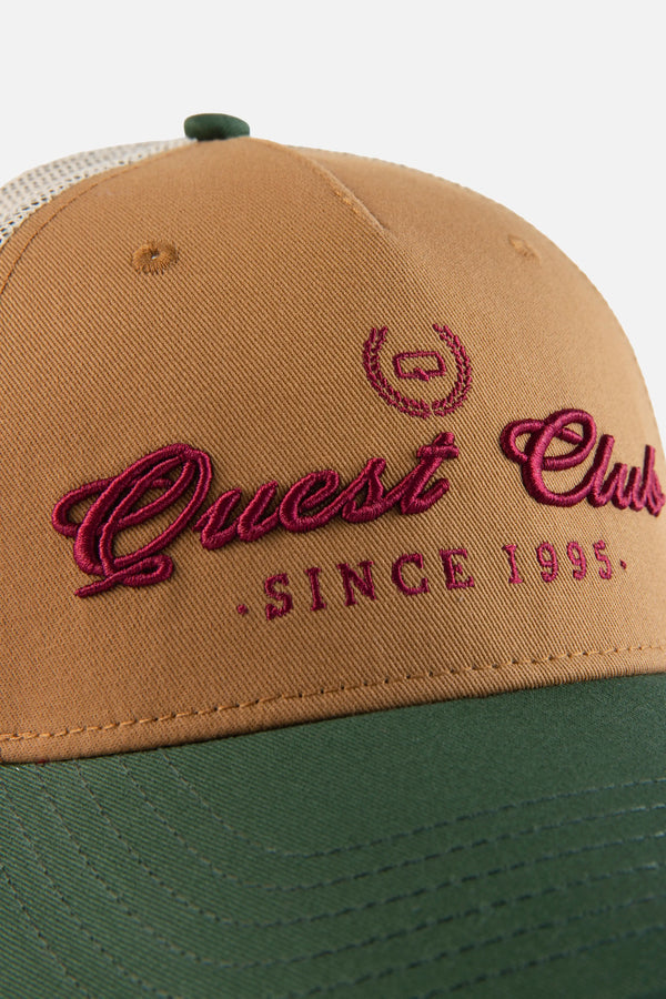 GORRA CAMIONERA COLOR AMARILLO OCRE