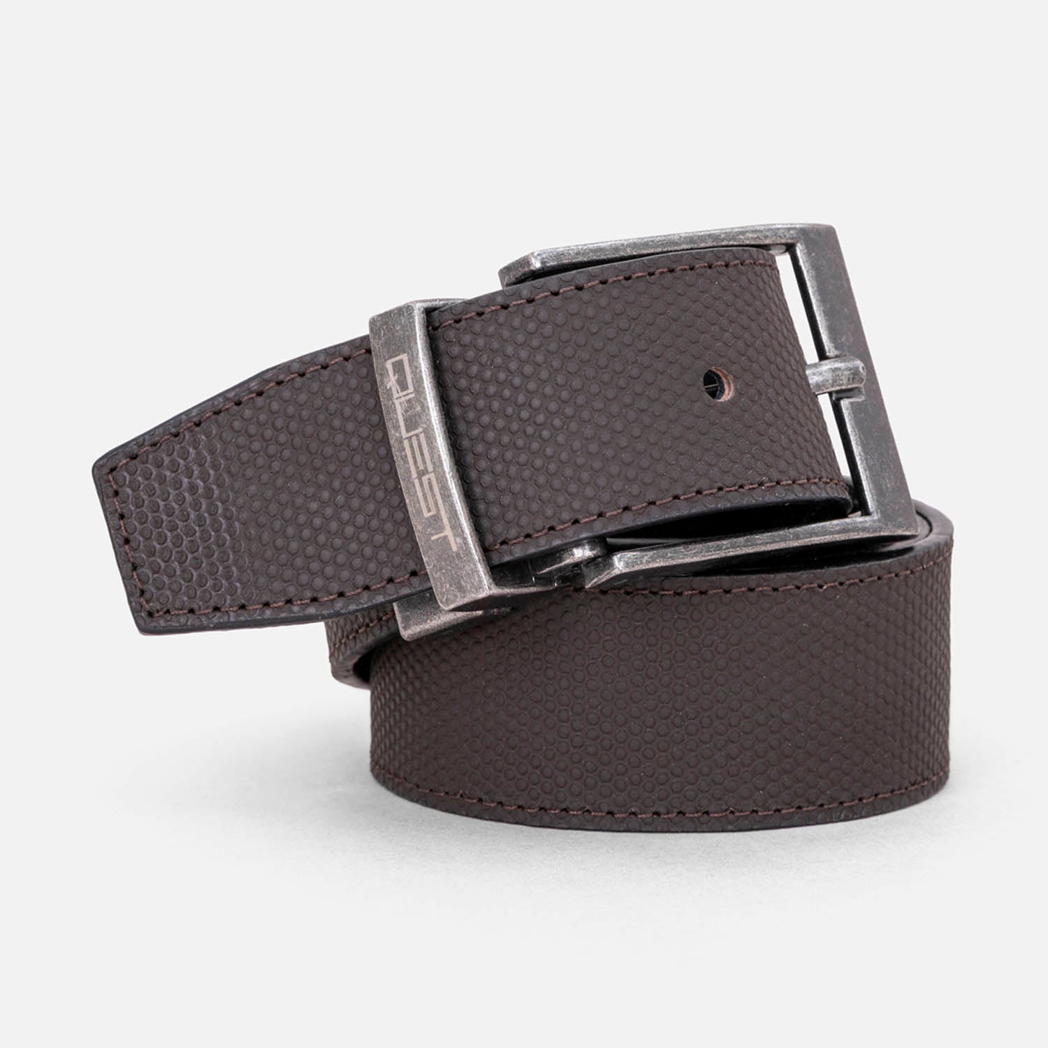 CORREA CUERO COLOR CAFE-NEGRO