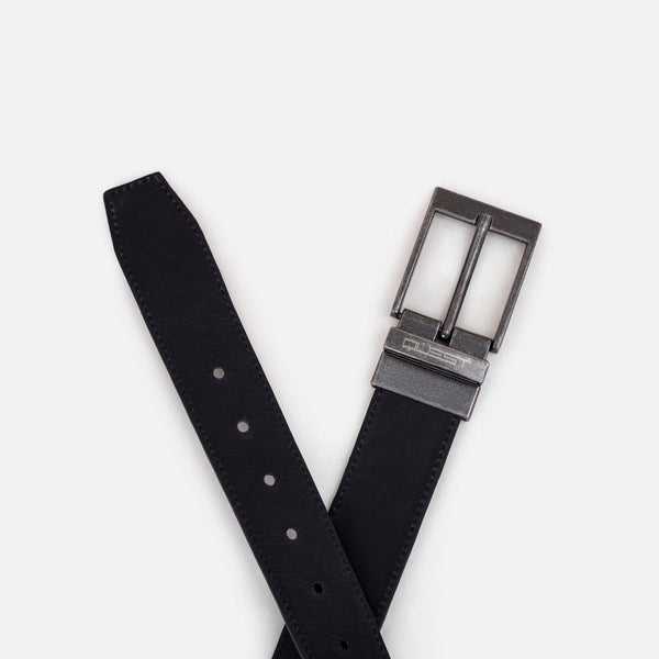 CORREA CUERO COLOR CAFE-NEGRO