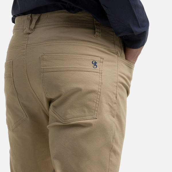 PANTALON 5 BOLSILLOS COLOR BEIGE