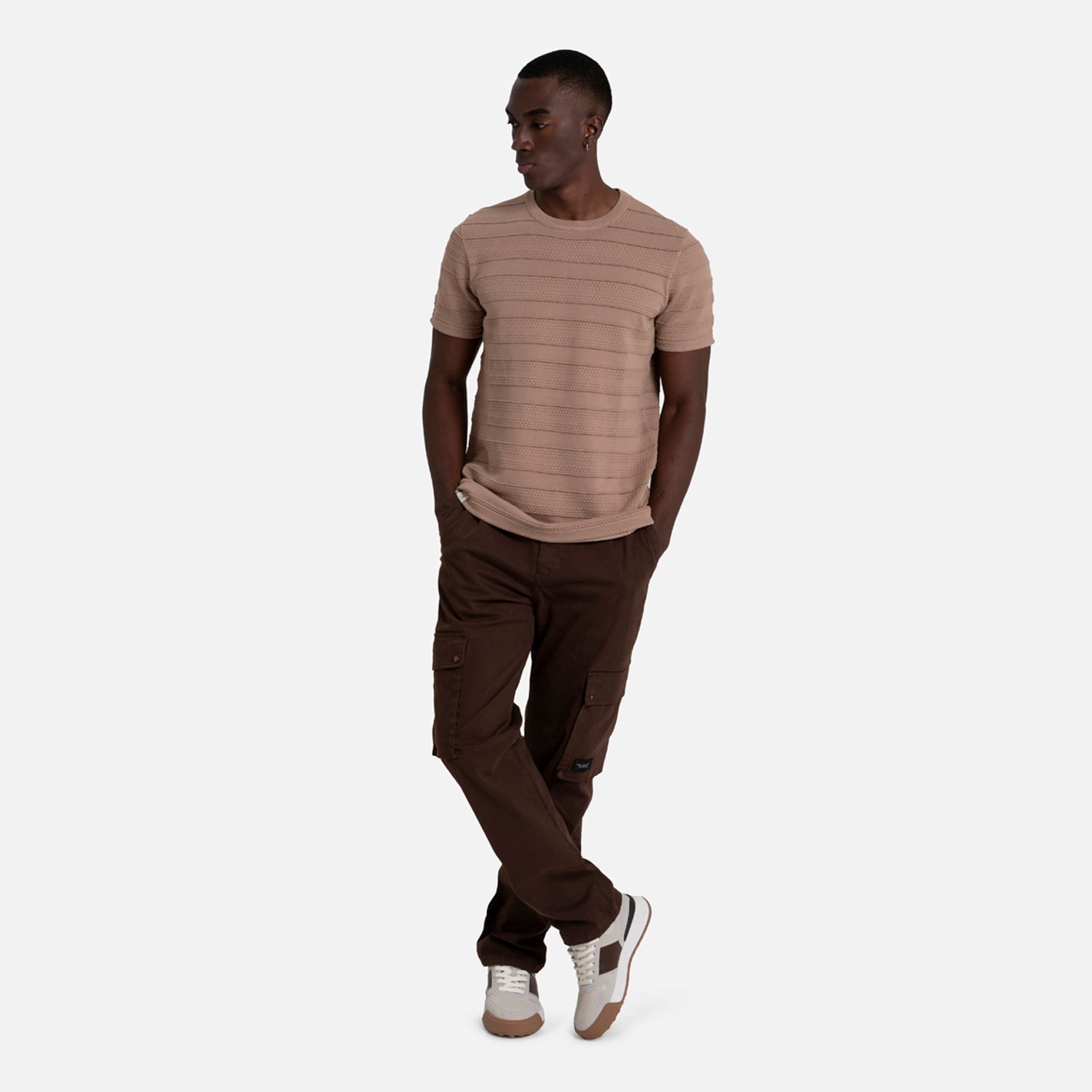PANTALON CARGO COLOR BRUNETTE