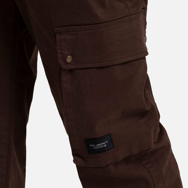 PANTALON CARGO COLOR BRUNETTE