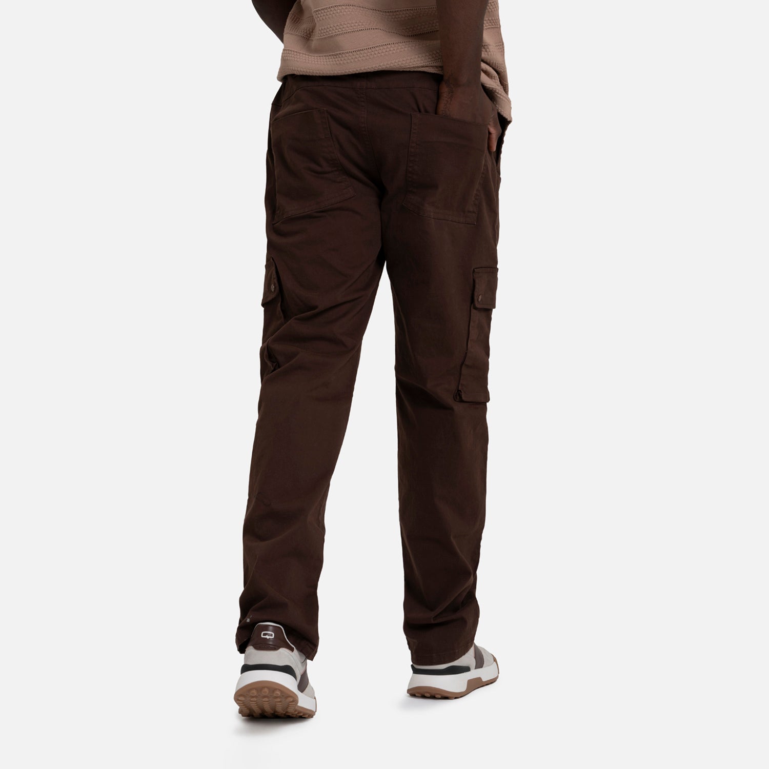 PANTALON CARGO COLOR BRUNETTE