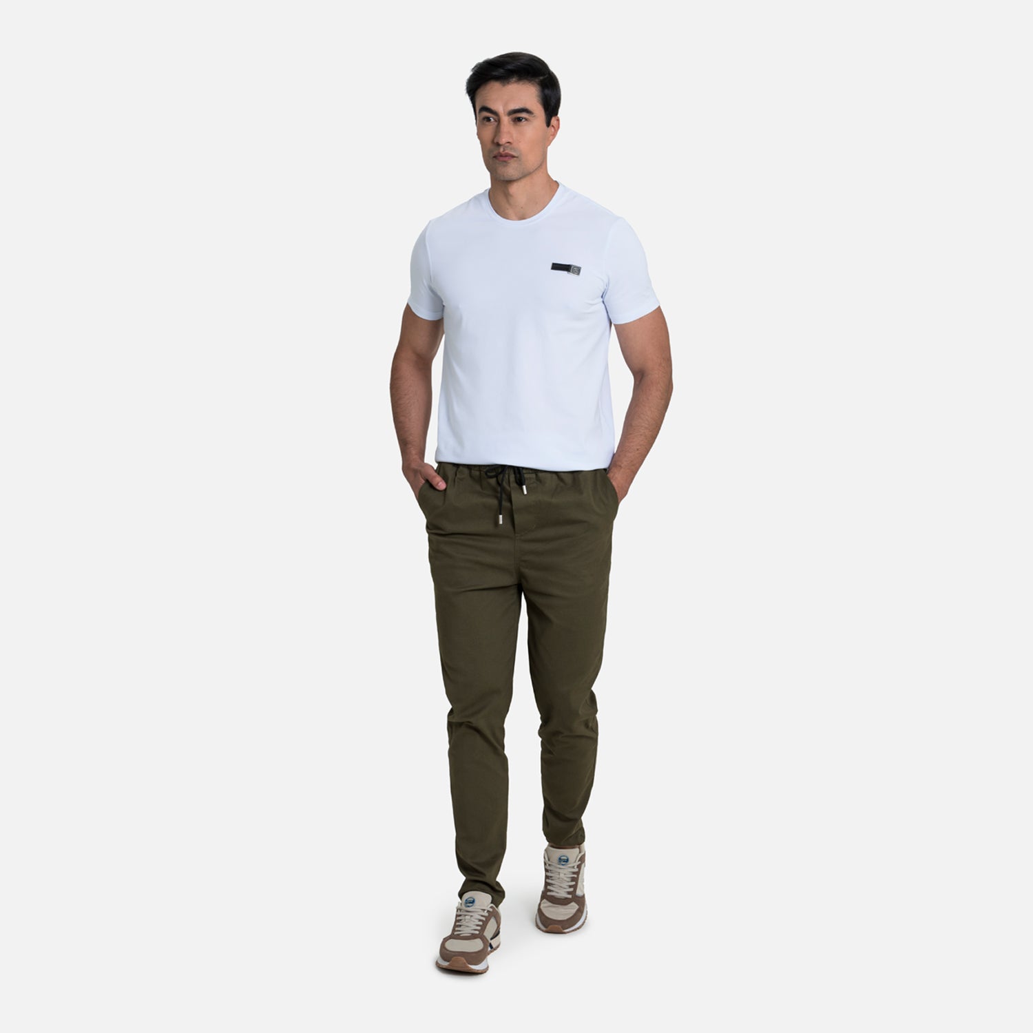 PANTALON JOGG COLOR VERDE MILITAR