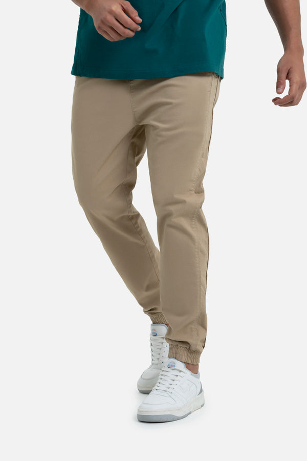 PANTALON JOGG COLOR BEIGE