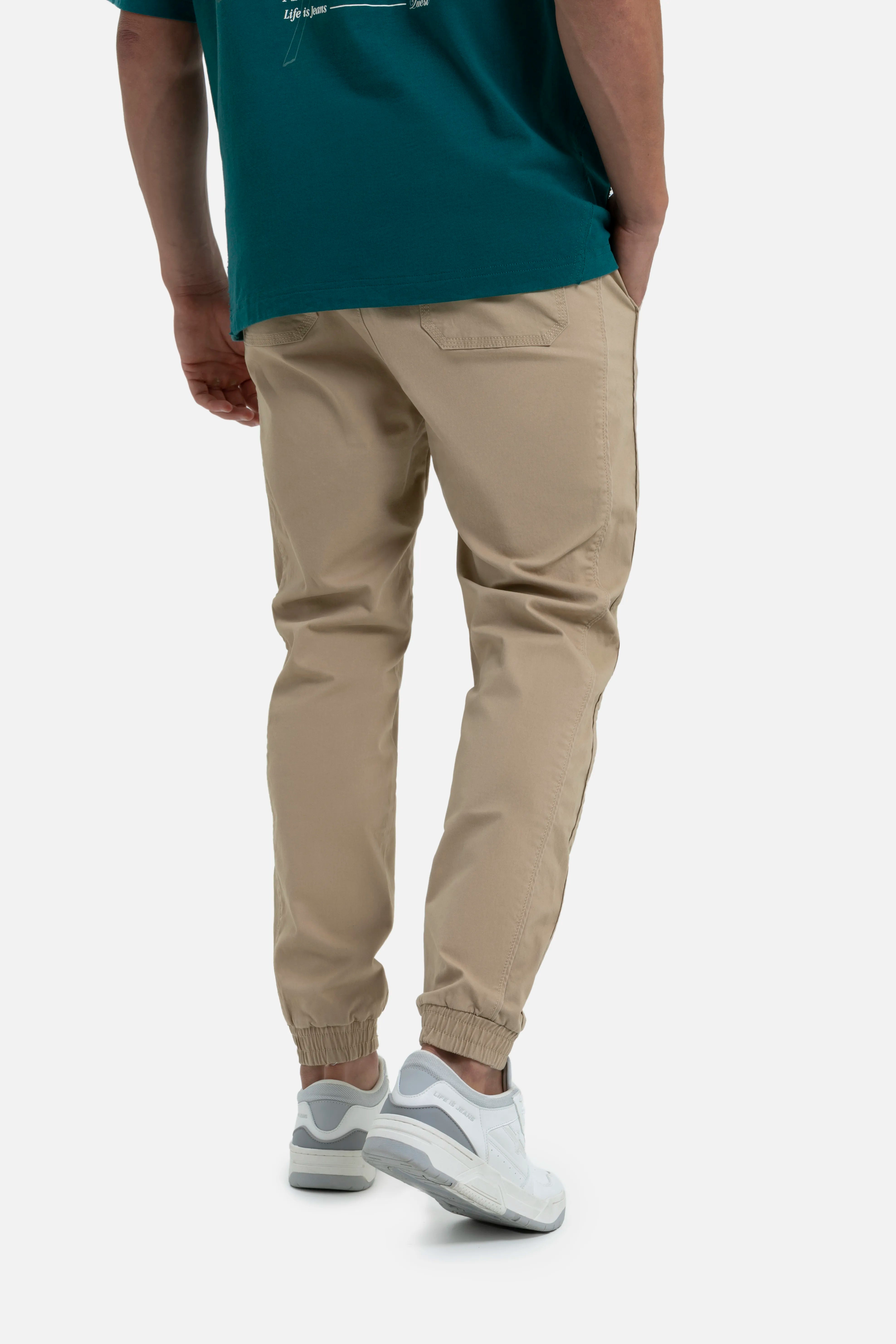 PANTALON JOGG COLOR BEIGE