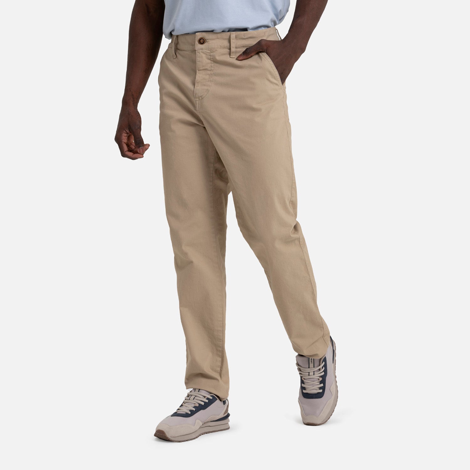 PANTALON TIPO CHINO COLOR BEIGE