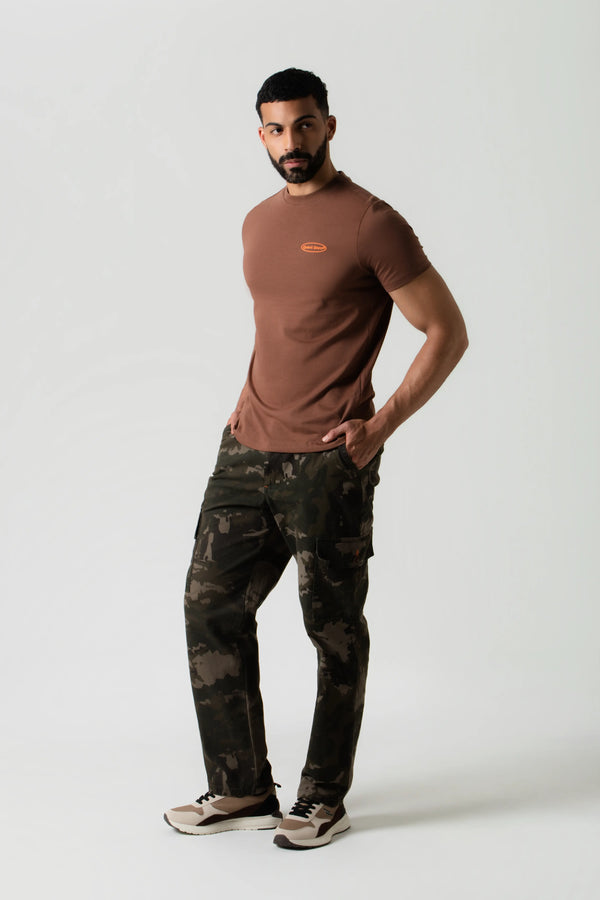 PANTALON CARGO COLOR DARK OLIVA