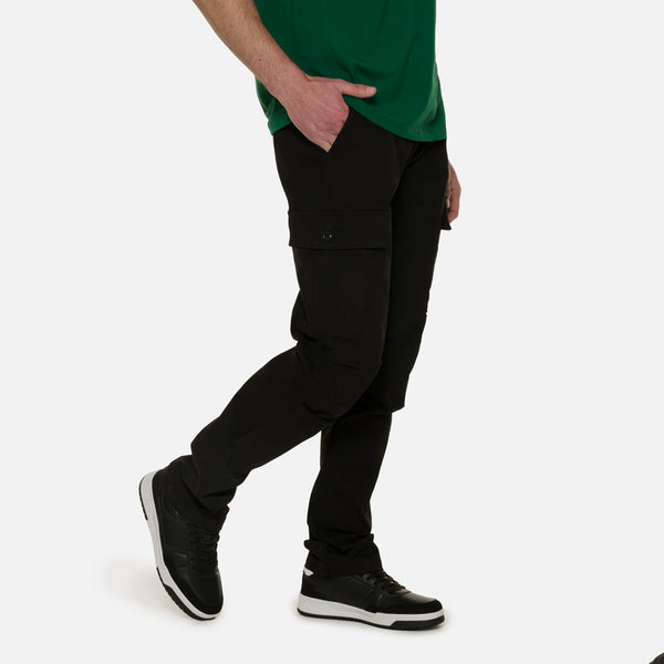 PANTALON CARGO COLOR NEGRO