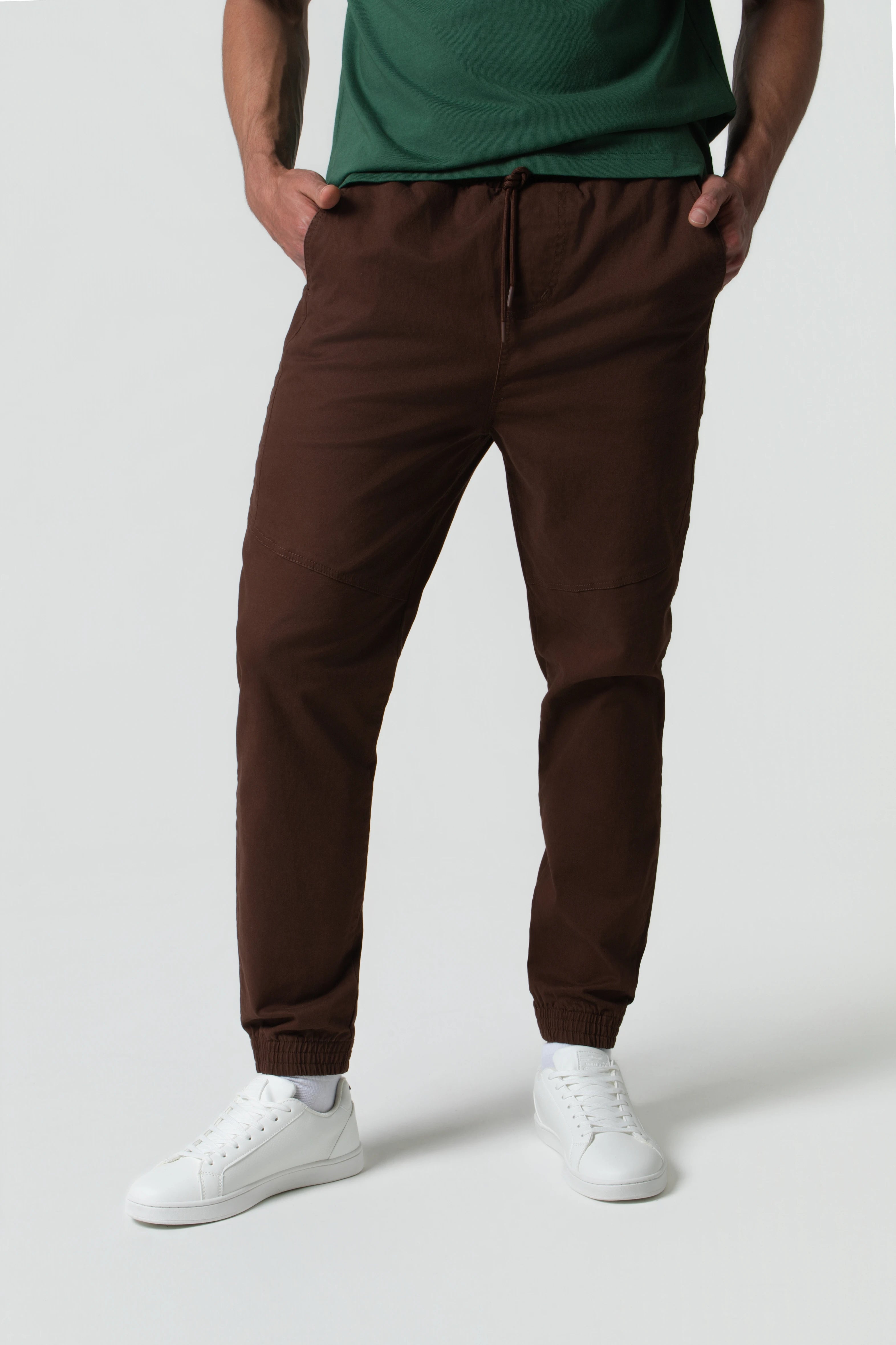 PANTALON JOGG COLOR CHICORY COFFE