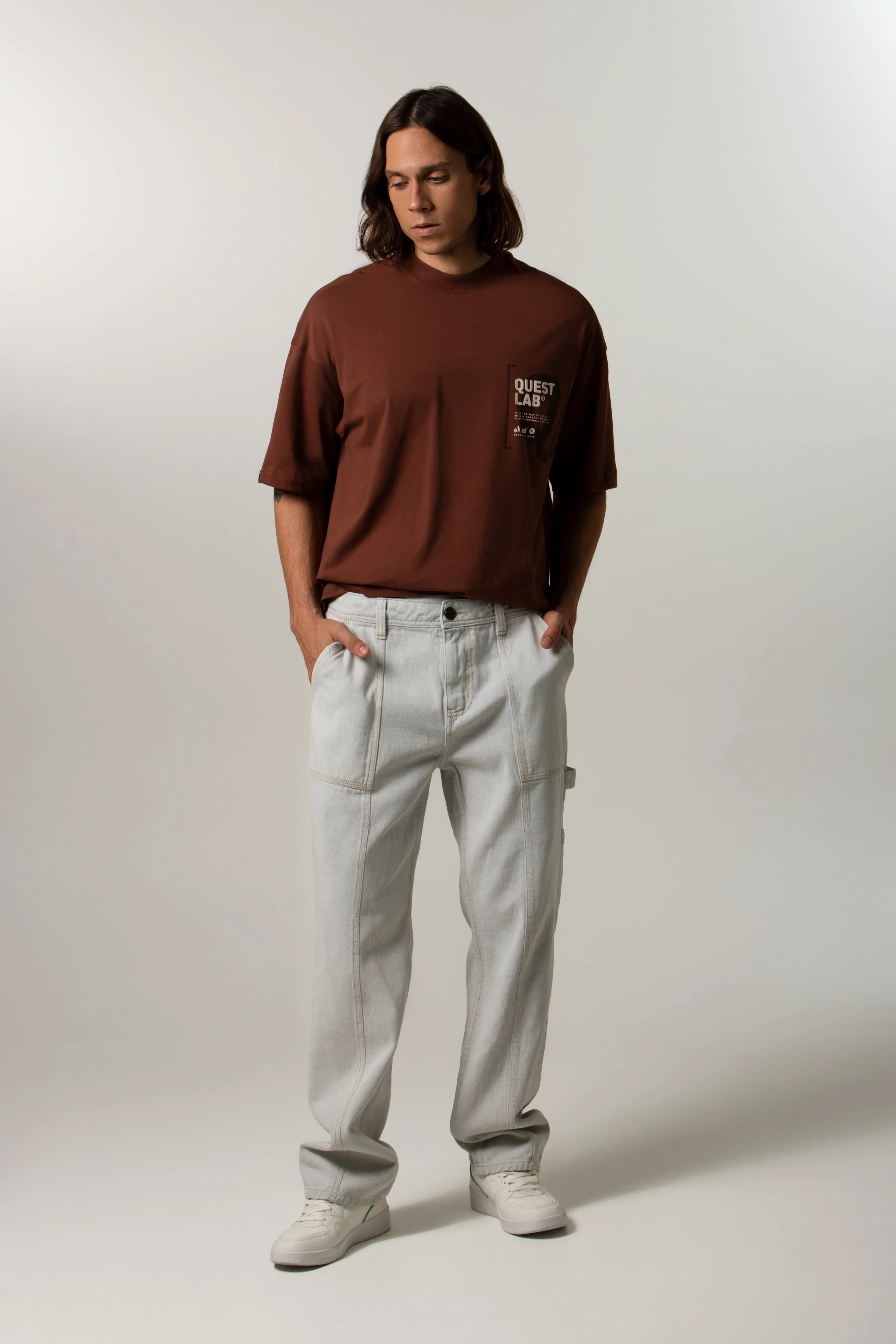 PANTALON TIPO CHINO COLOR AZUL MEDIO