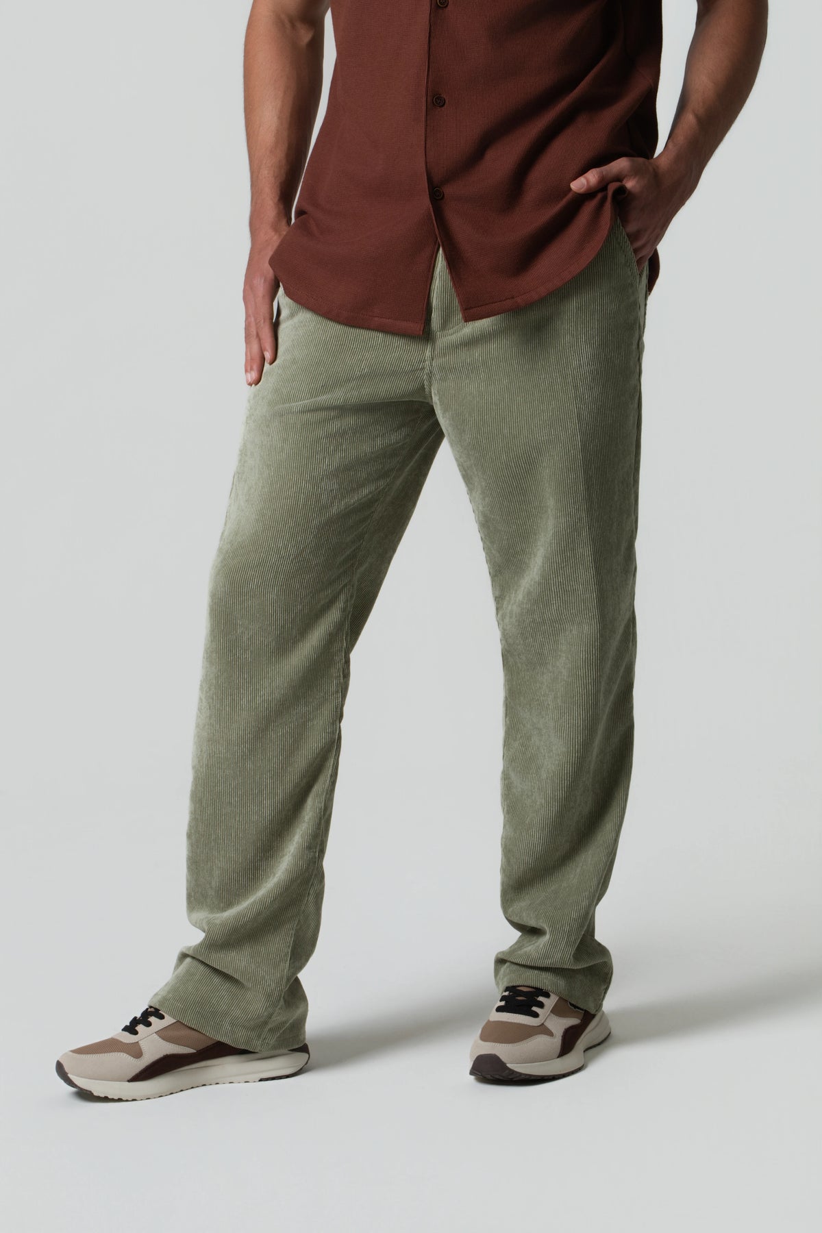 PANTALON 5 BOLSILLOS COLOR VERDE