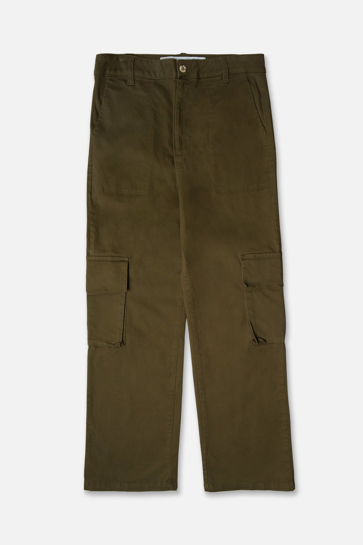 PANTALON CARGO COLOR DARK OLIVA