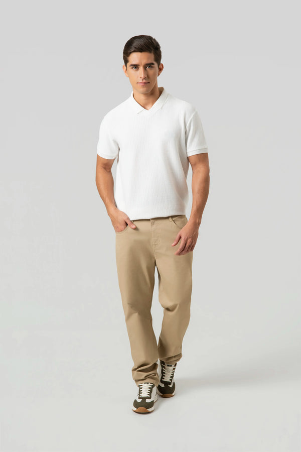 PANTALON 5 BOLSILLOS COLOR BEIGE
