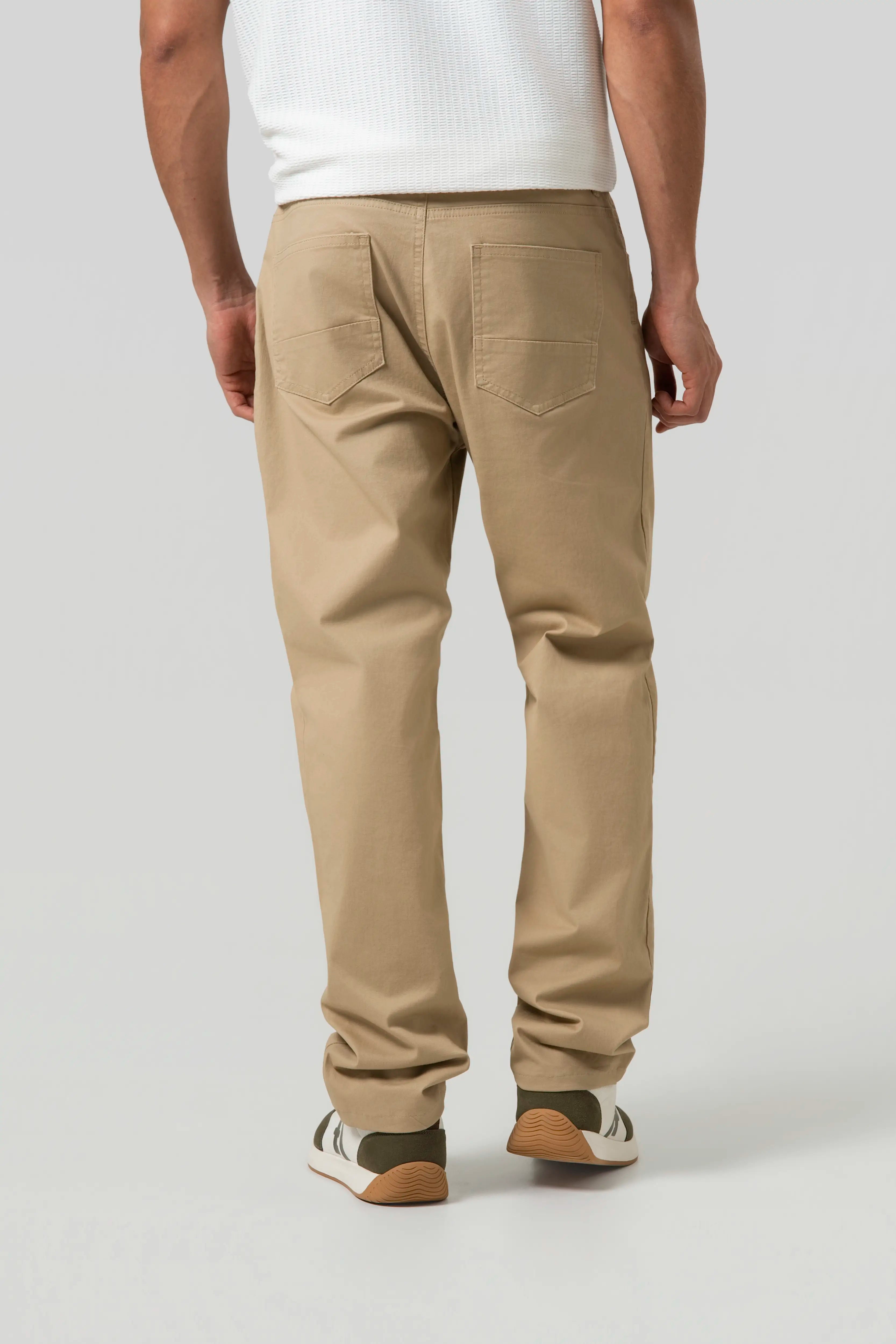 PANTALON 5 BOLSILLOS COLOR BEIGE
