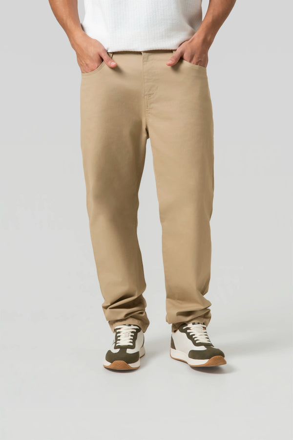 PANTALON 5 BOLSILLOS COLOR BEIGE