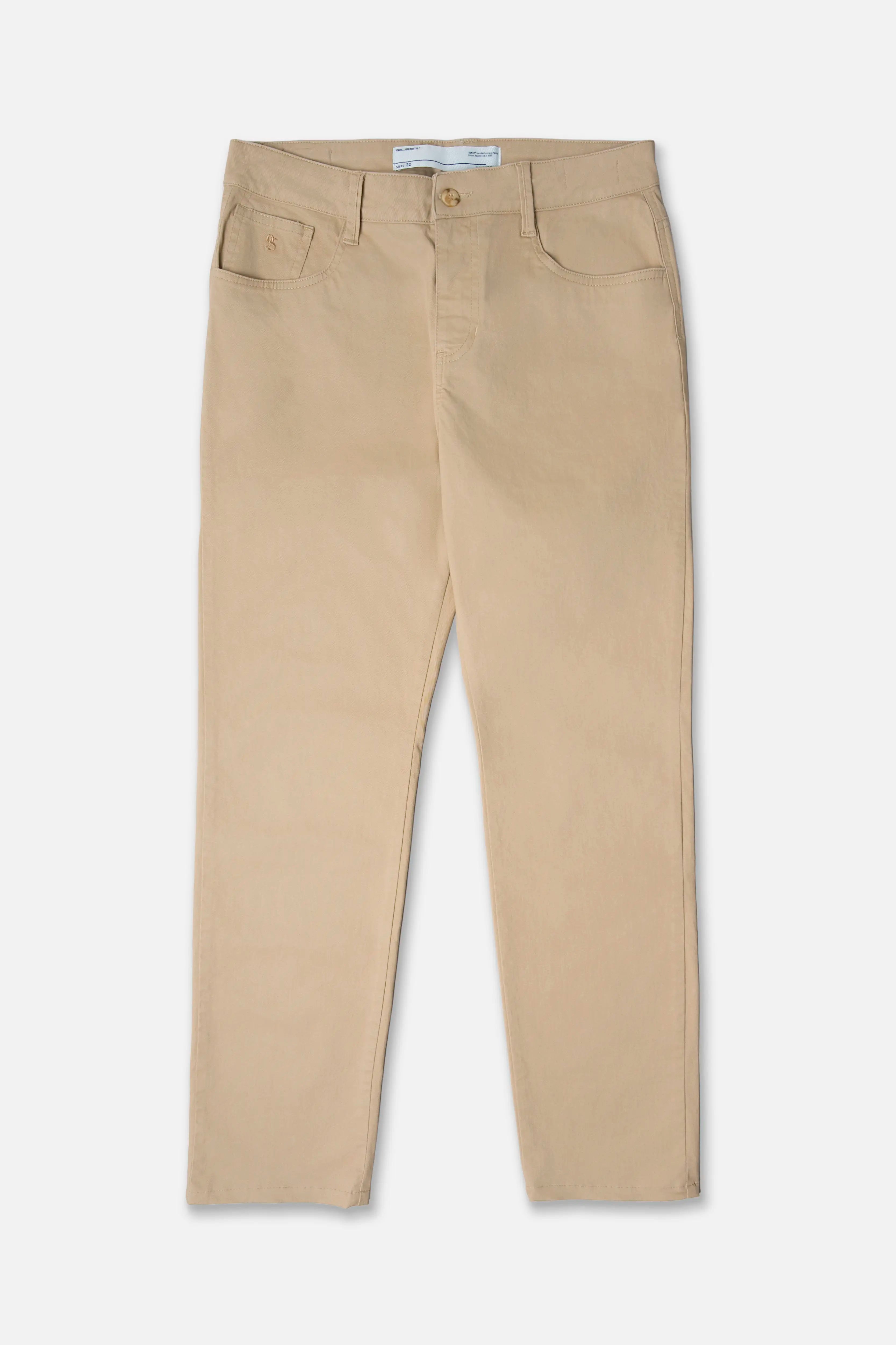 PANTALON 5 BOLSILLOS COLOR BEIGE