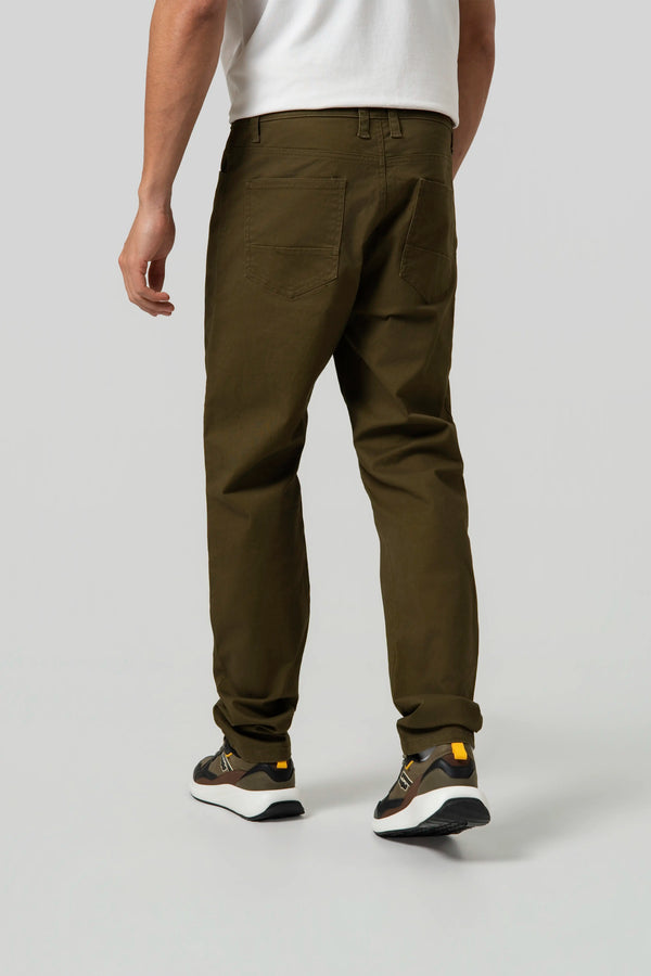 PANTALON 5 BOLSILLOS COLOR DARK OLIVA