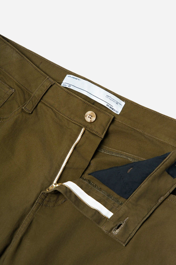 PANTALON 5 BOLSILLOS COLOR DARK OLIVA