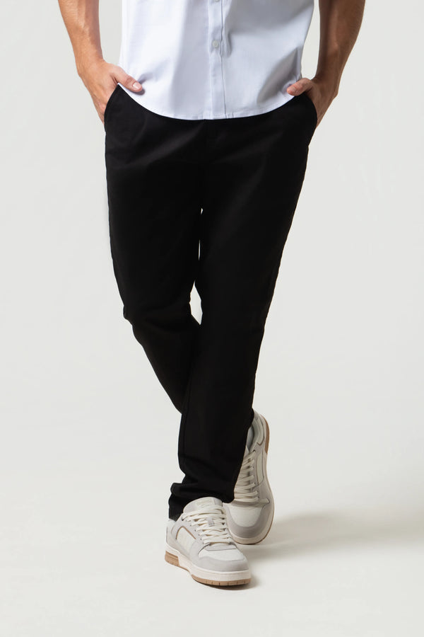 PANTALON CHINO COLOR NEGRO