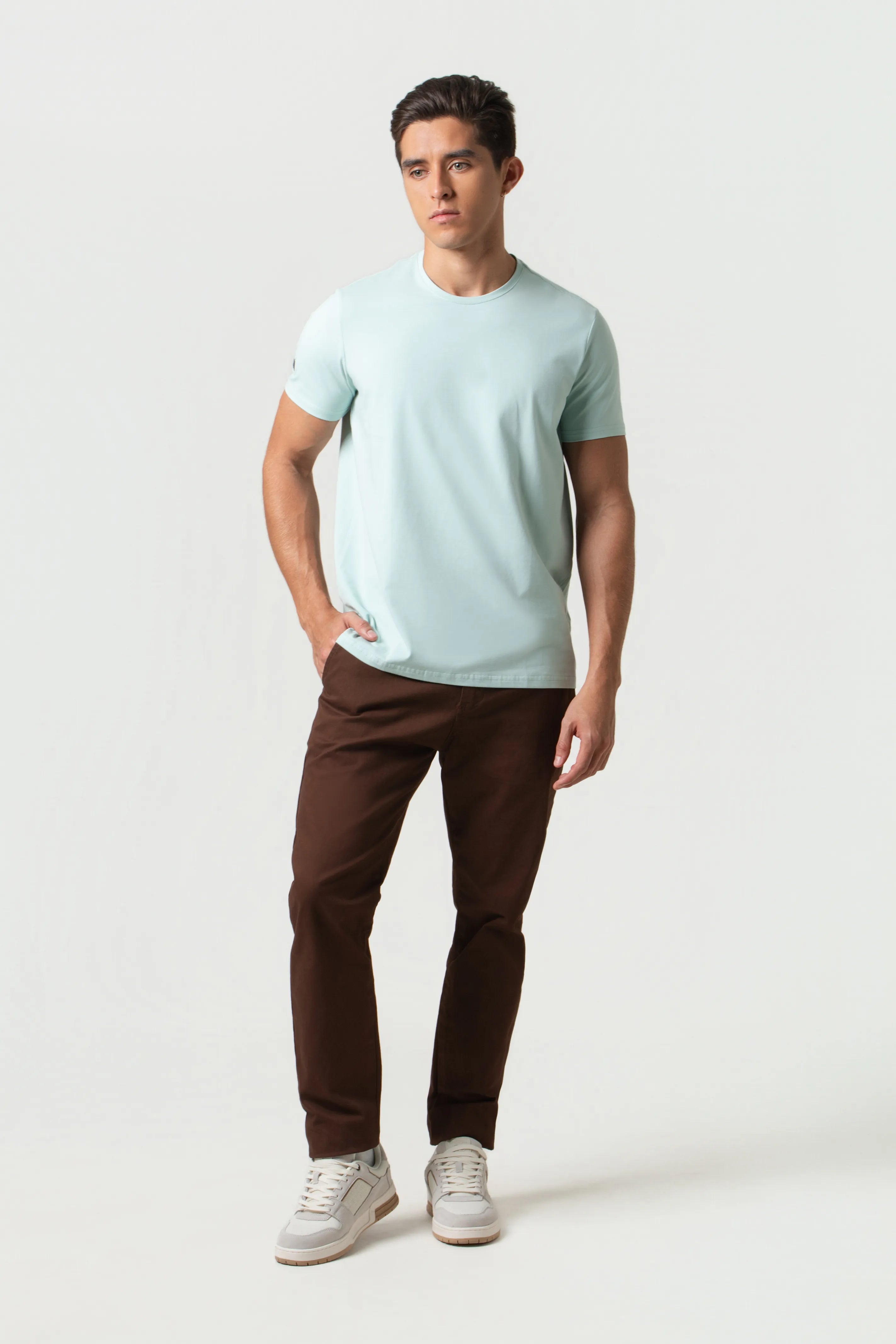 PANTALON CHINO COLOR CHICORY COFFE