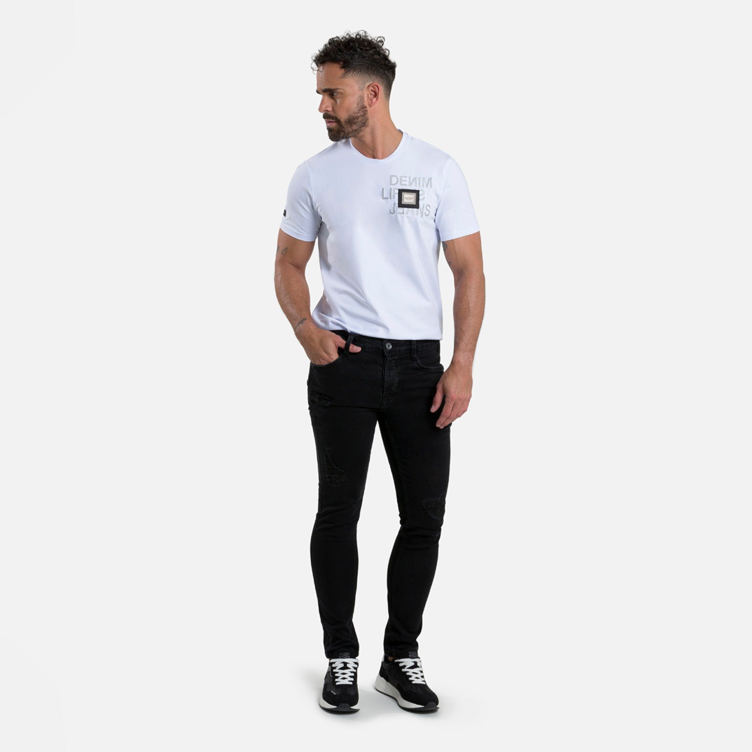 JEAN 5 BOLSILLOS COLOR NEGRO