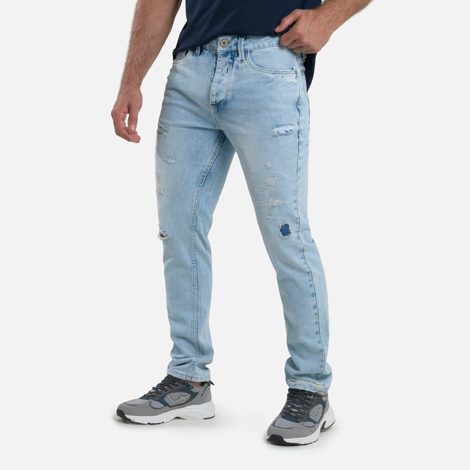 JEAN 5 BOLSILLOS COLOR AZUL CLARO
