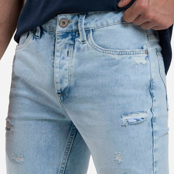 JEAN 5 BOLSILLOS COLOR AZUL CLARO