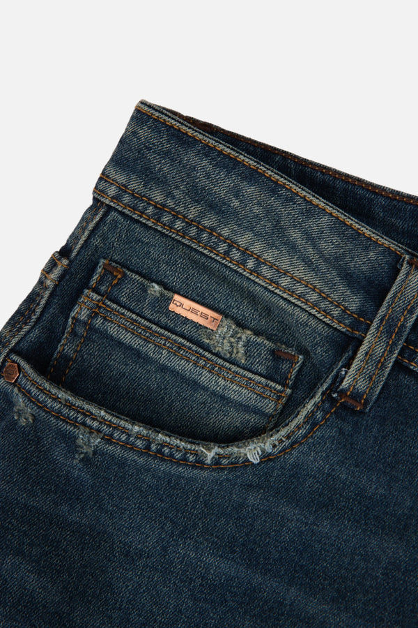 JEAN 5 BOLSILLOS COLOR AZUL MEDIO