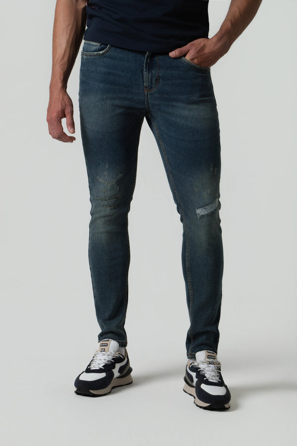 JEAN 5 BOLSILLOS COLOR AZUL MEDIO