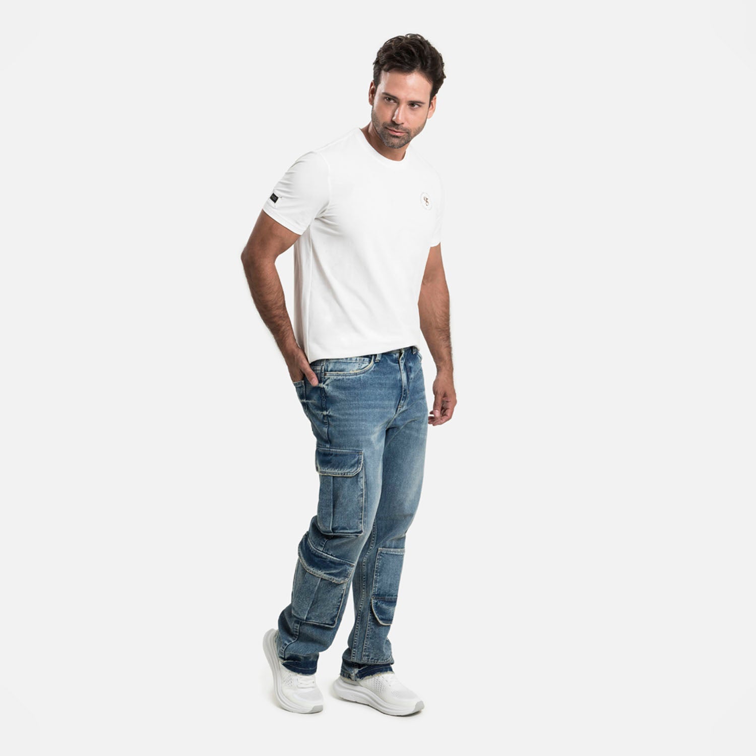 JEAN CARGO COLOR AZUL CLARO