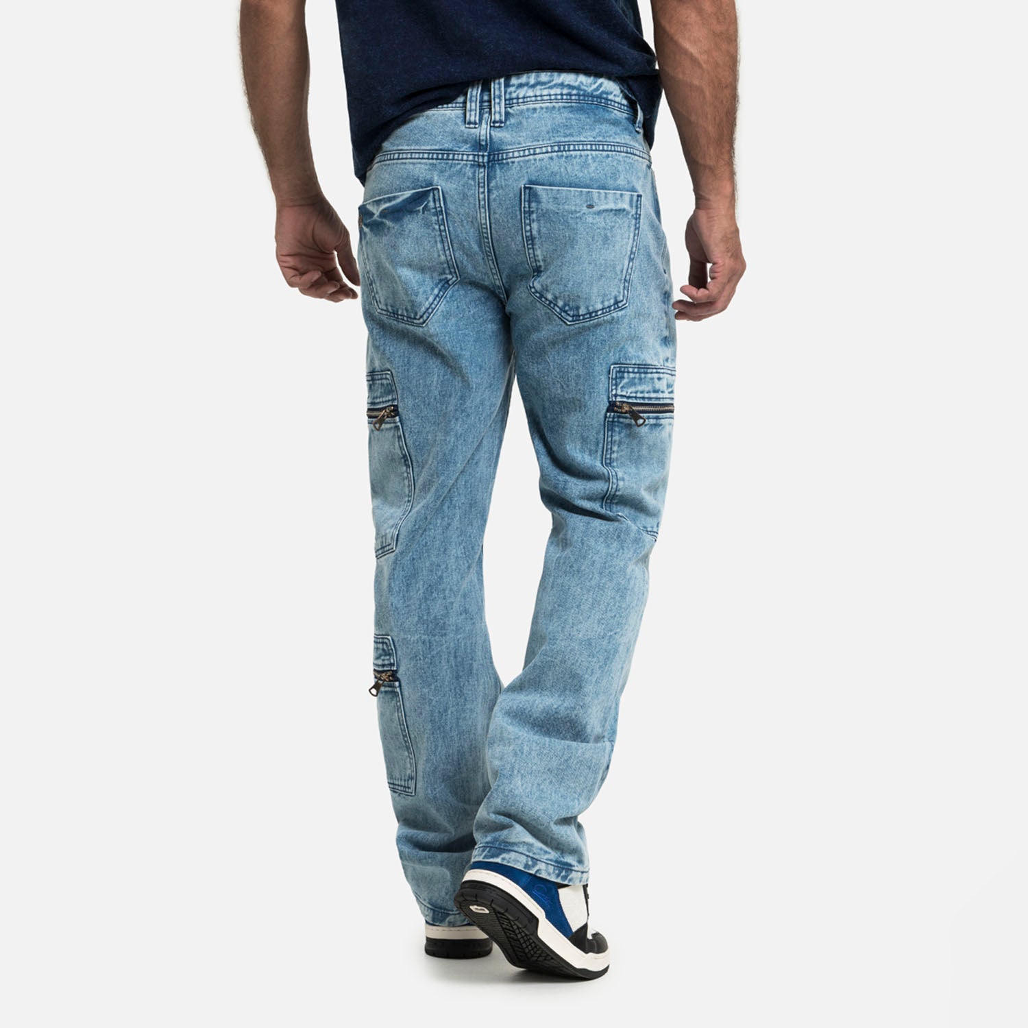 JEAN CARGO COLOR AZUL MEDIO