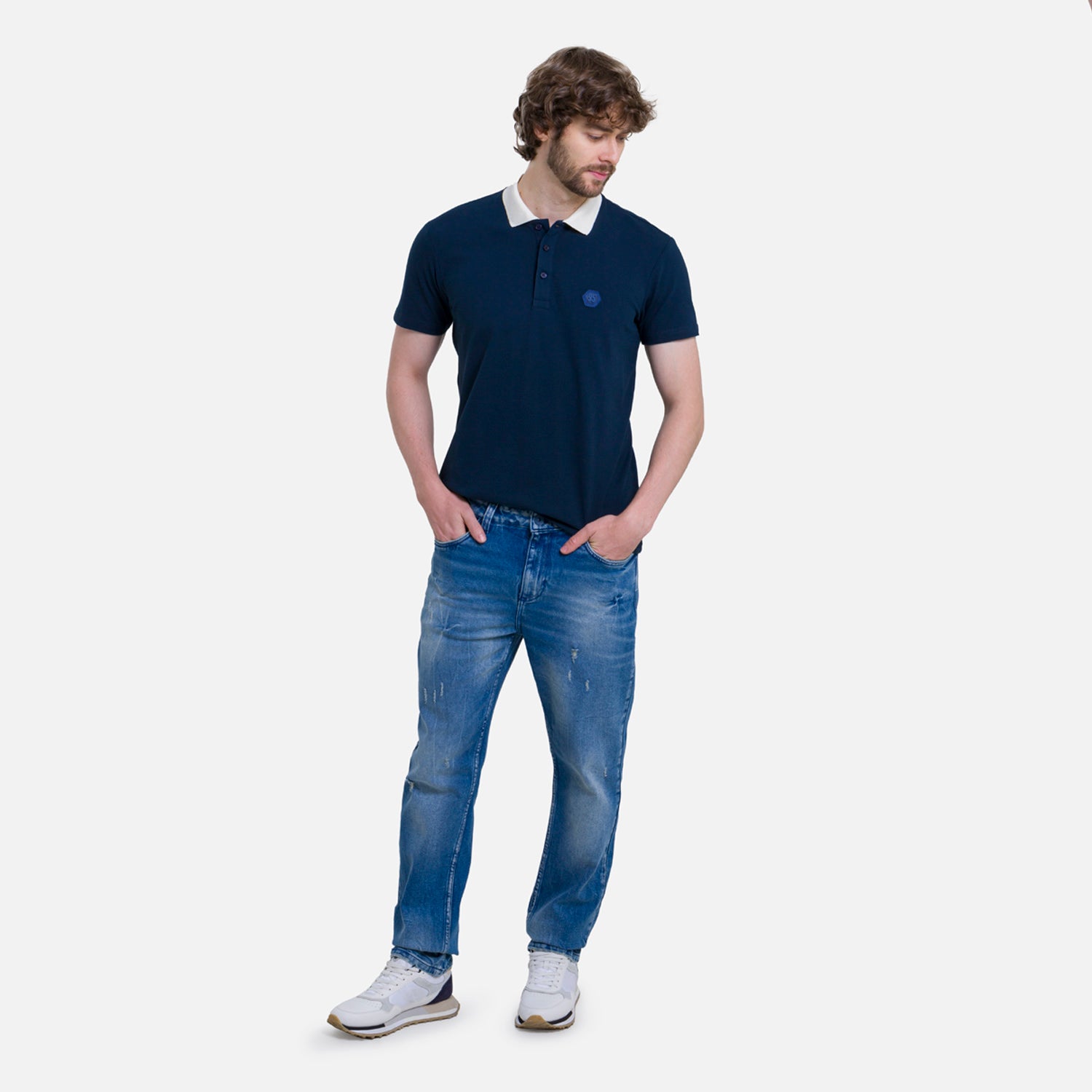 JEAN 5 BOLSILLOS COLOR AZUL CLARO