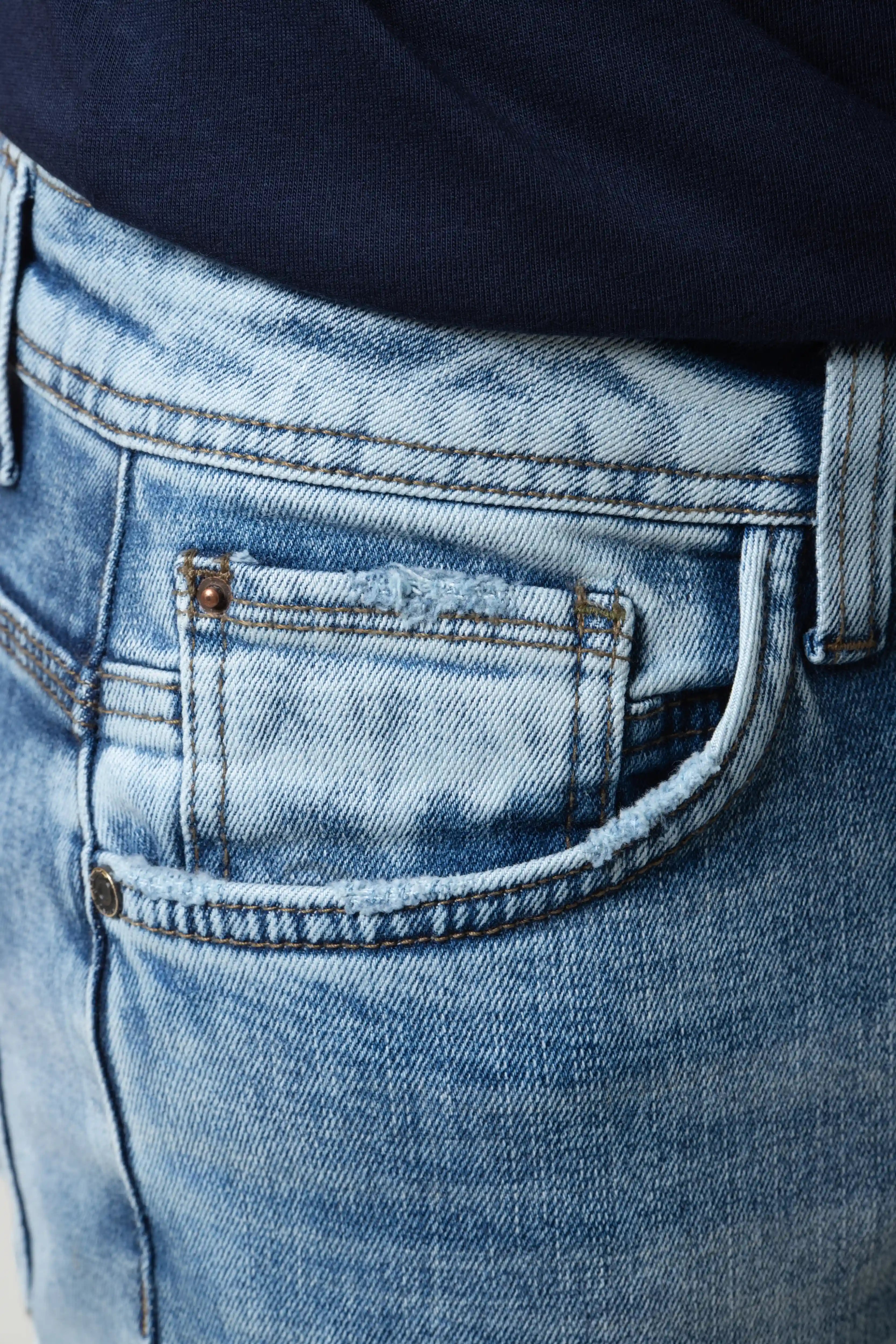 JEAN 5 BOLSILLOS COLOR AZUL MEDIO