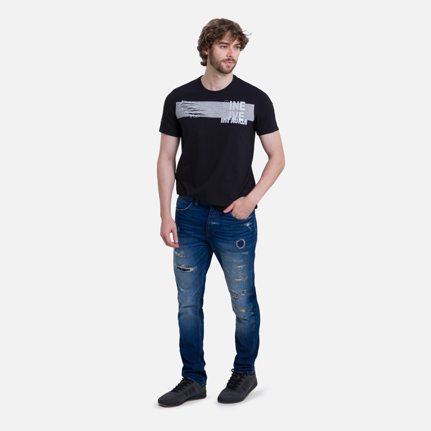 JEAN 5 BOLSILLOS COLOR AZUL OSCURO