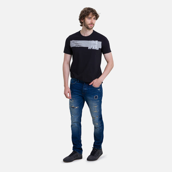 JEAN 5 BOLSILLOS COLOR AZUL OSCURO