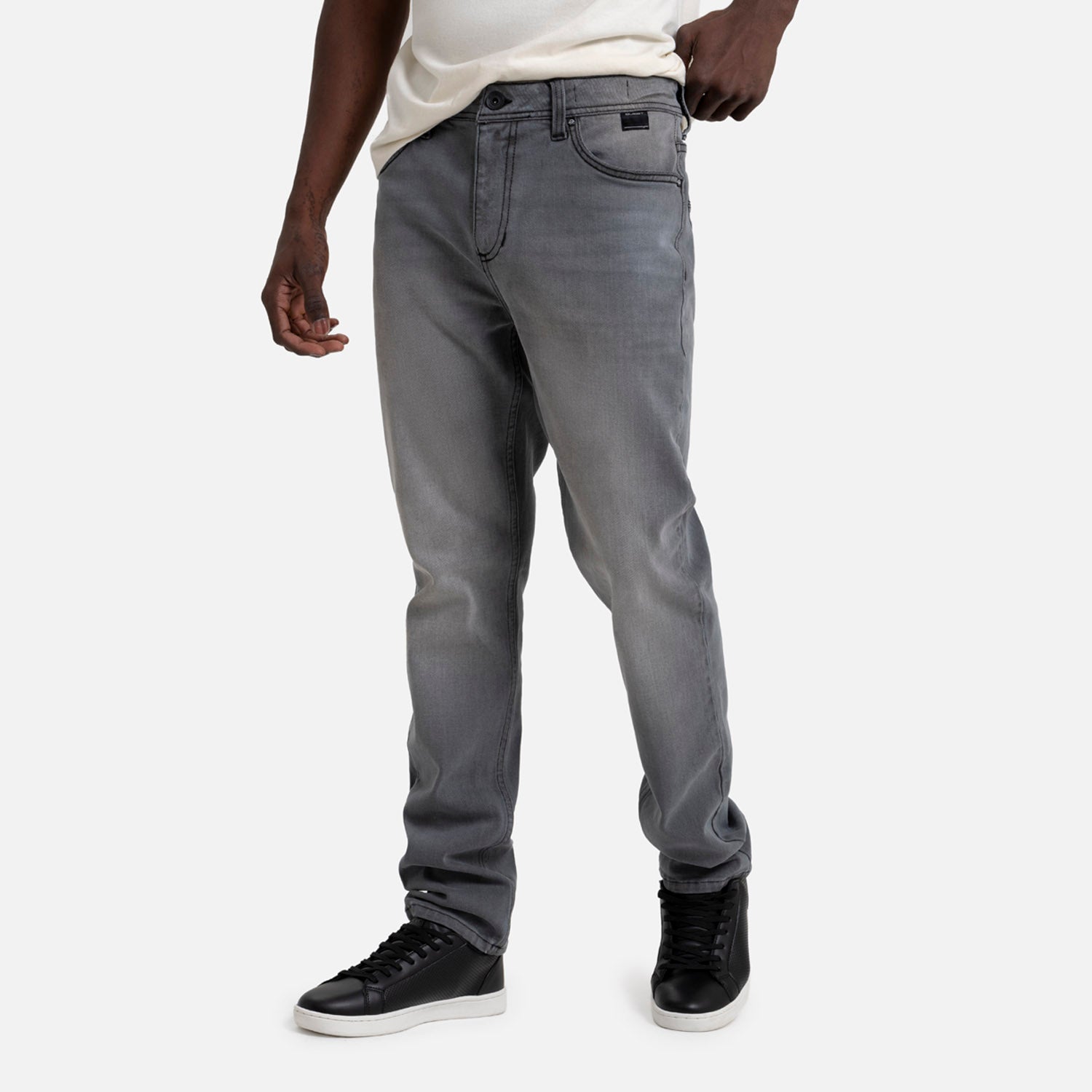 JEAN 5 BOLSILLOS COLOR GRIS OSCURO