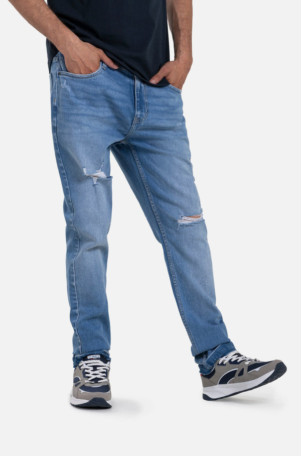 JEAN 5 BOLSILLOS COLOR AZUL CLARO