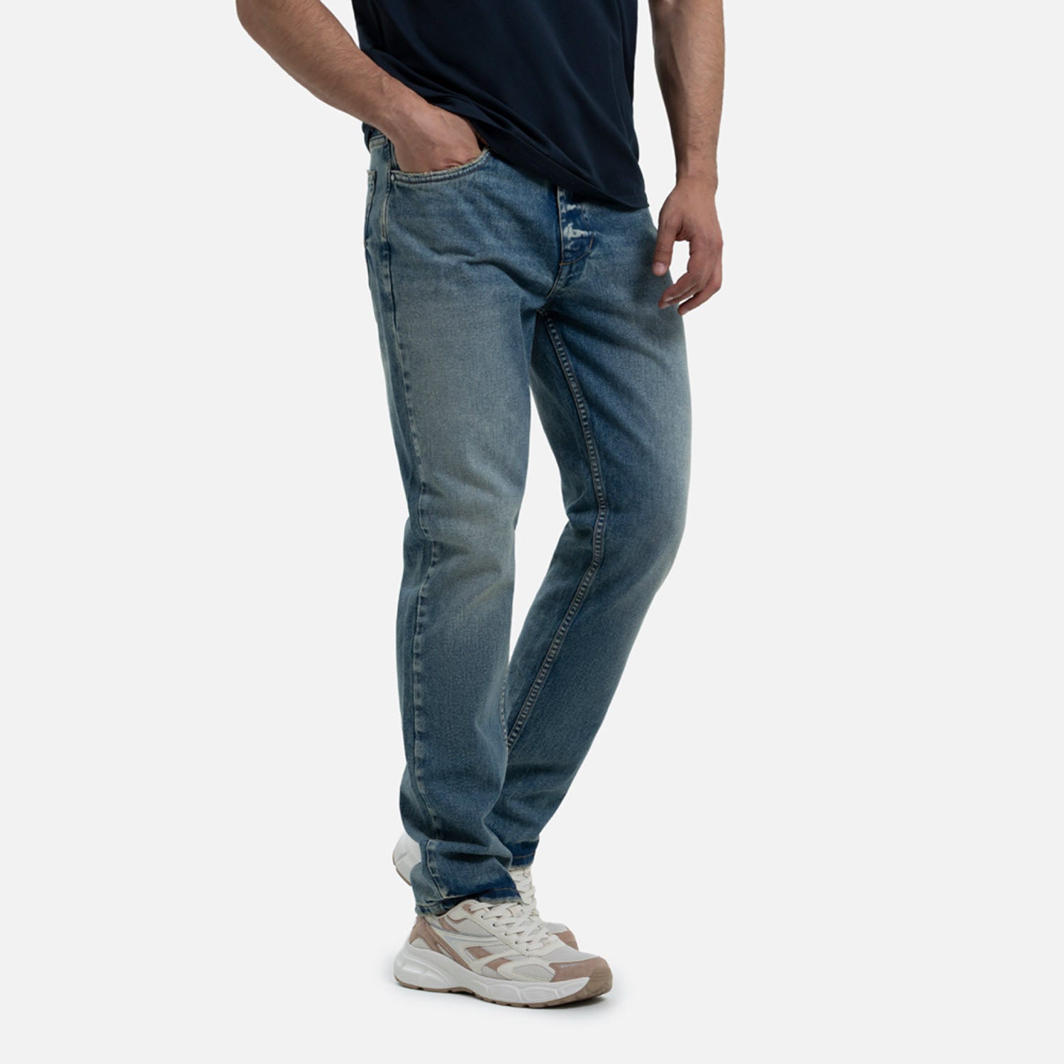 JEAN 5 BOLSILLOS COLOR AZUL MEDIO