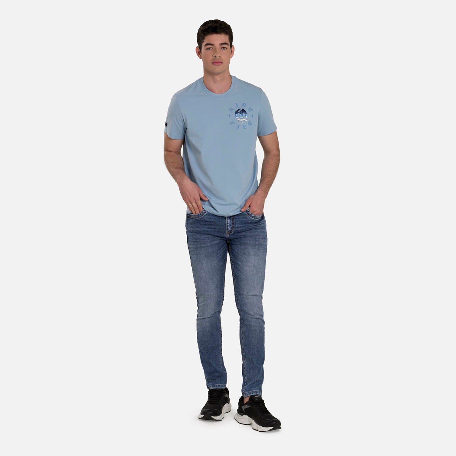JEAN 5 BOLSILLOS COLOR AZUL MEDIO