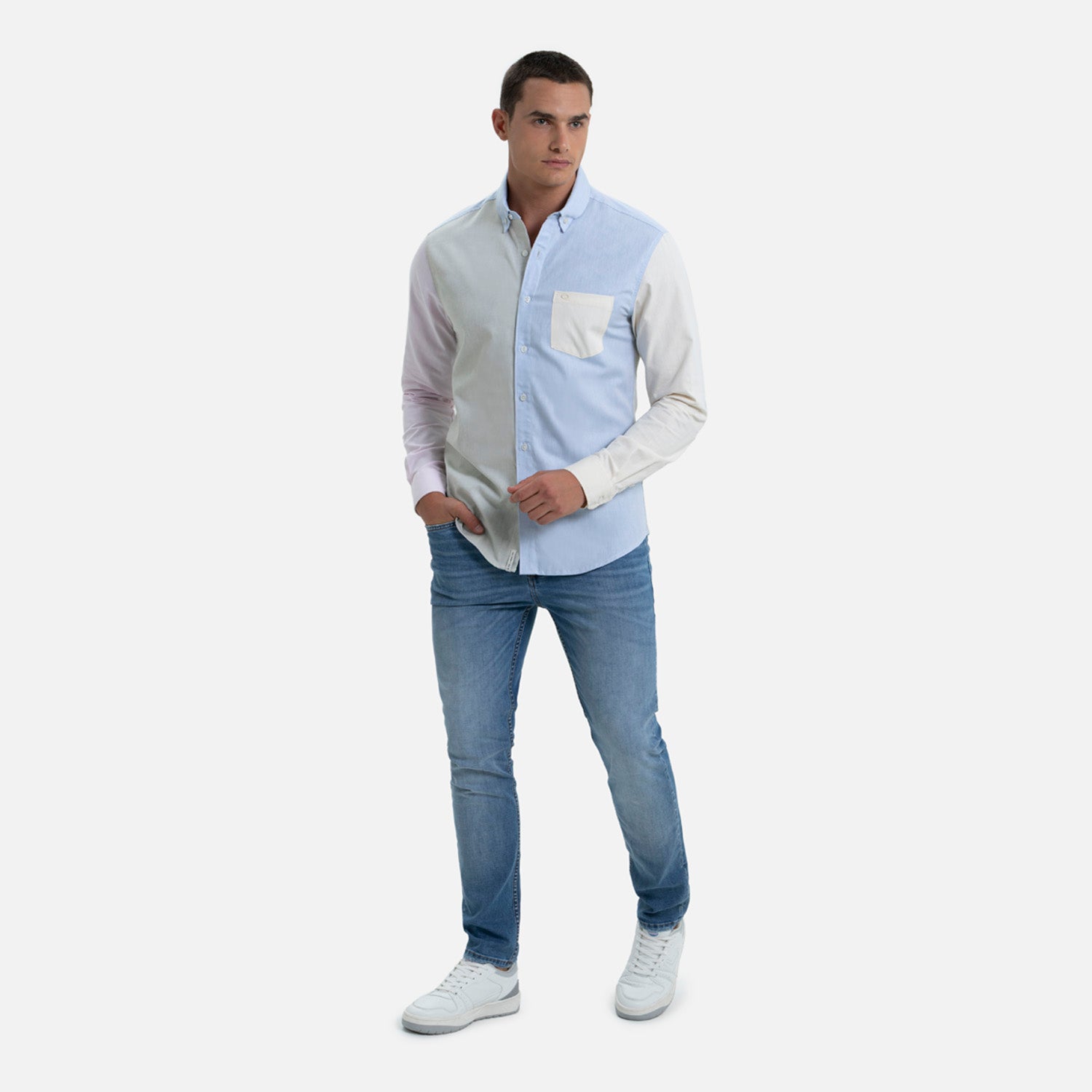 JEAN 5 BOLSILLOS COLOR AZUL MEDIO