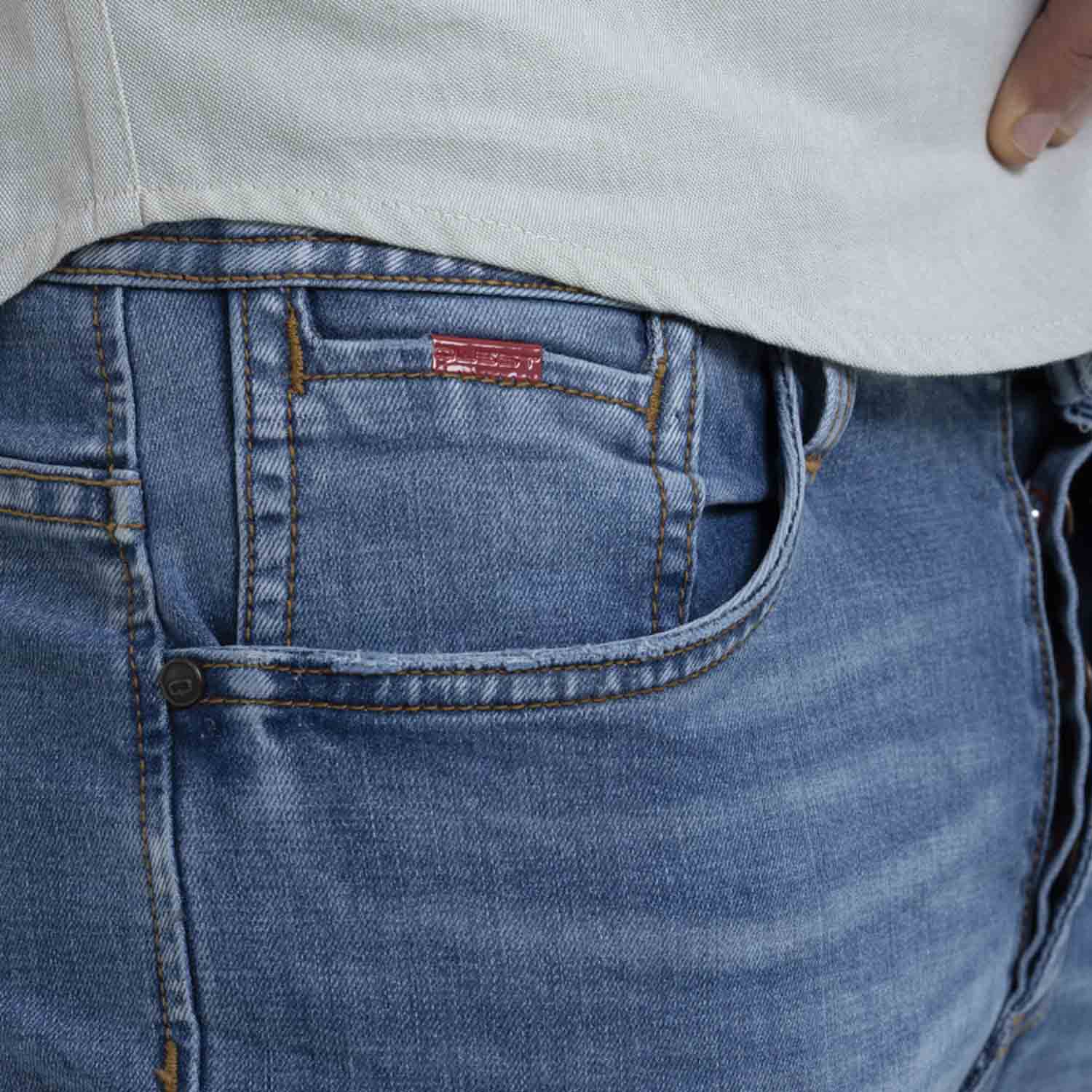 JEAN 5 BOLSILLOS COLOR AZUL MEDIO