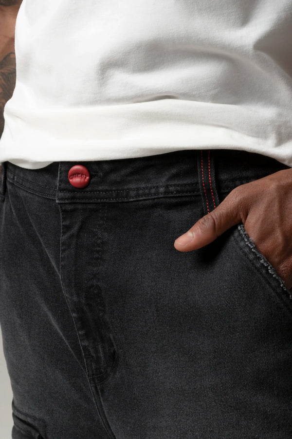 JEAN CARGO COLOR NEGRO