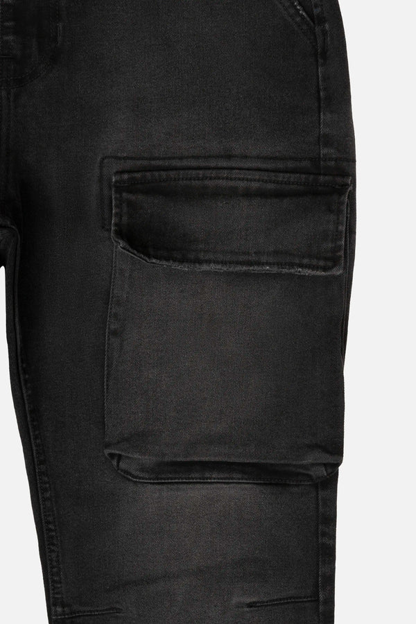 JEAN CARGO COLOR NEGRO